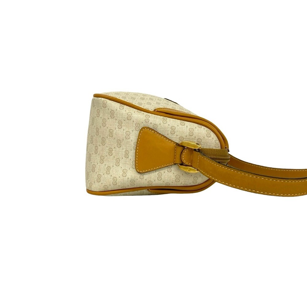 GUCCI Old Gucci Micro GG Logo Pattern Leather Shoulder Bag with Hardware, Cam... - Picture 6 of 9